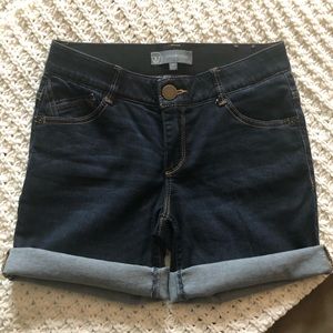 Like NEW Wit and Wisdom dark wash denim shorts
